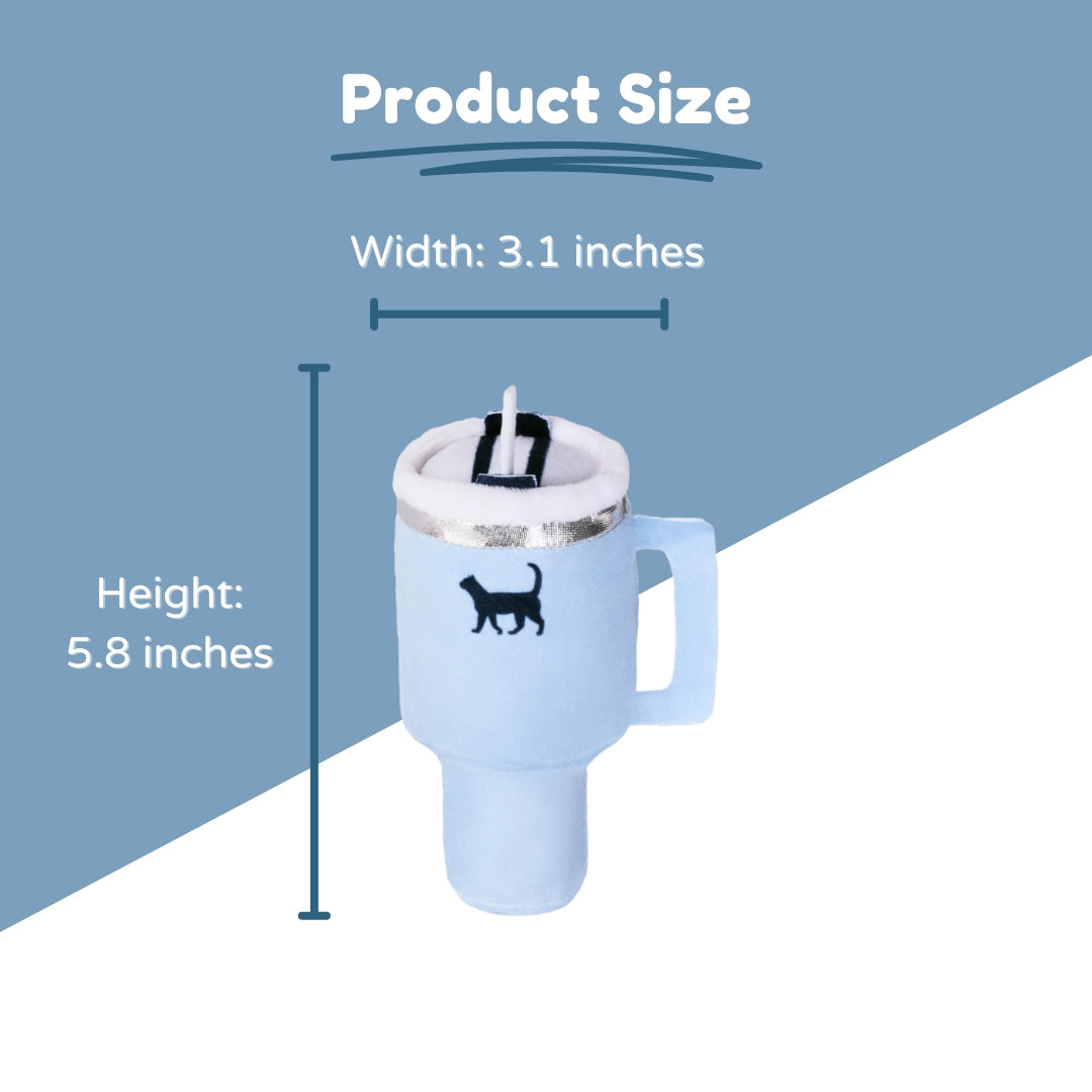 Kitty Cup Cat Tumbler Toy with Catnip & Crinkle Paper