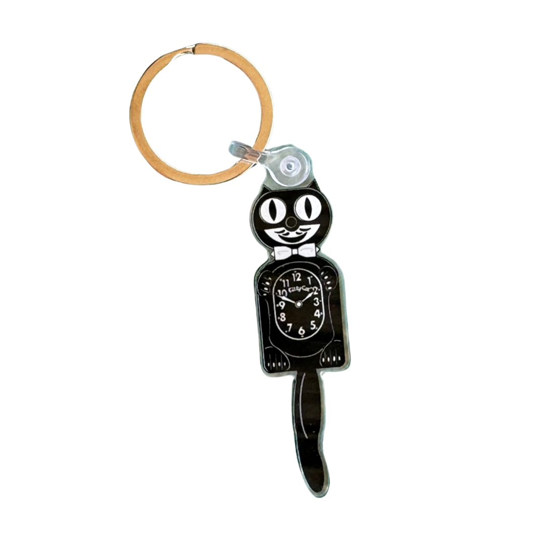 Retro Kit-Cat Clock Keychain | Puppy Paws Coffee & Tea – Puppy