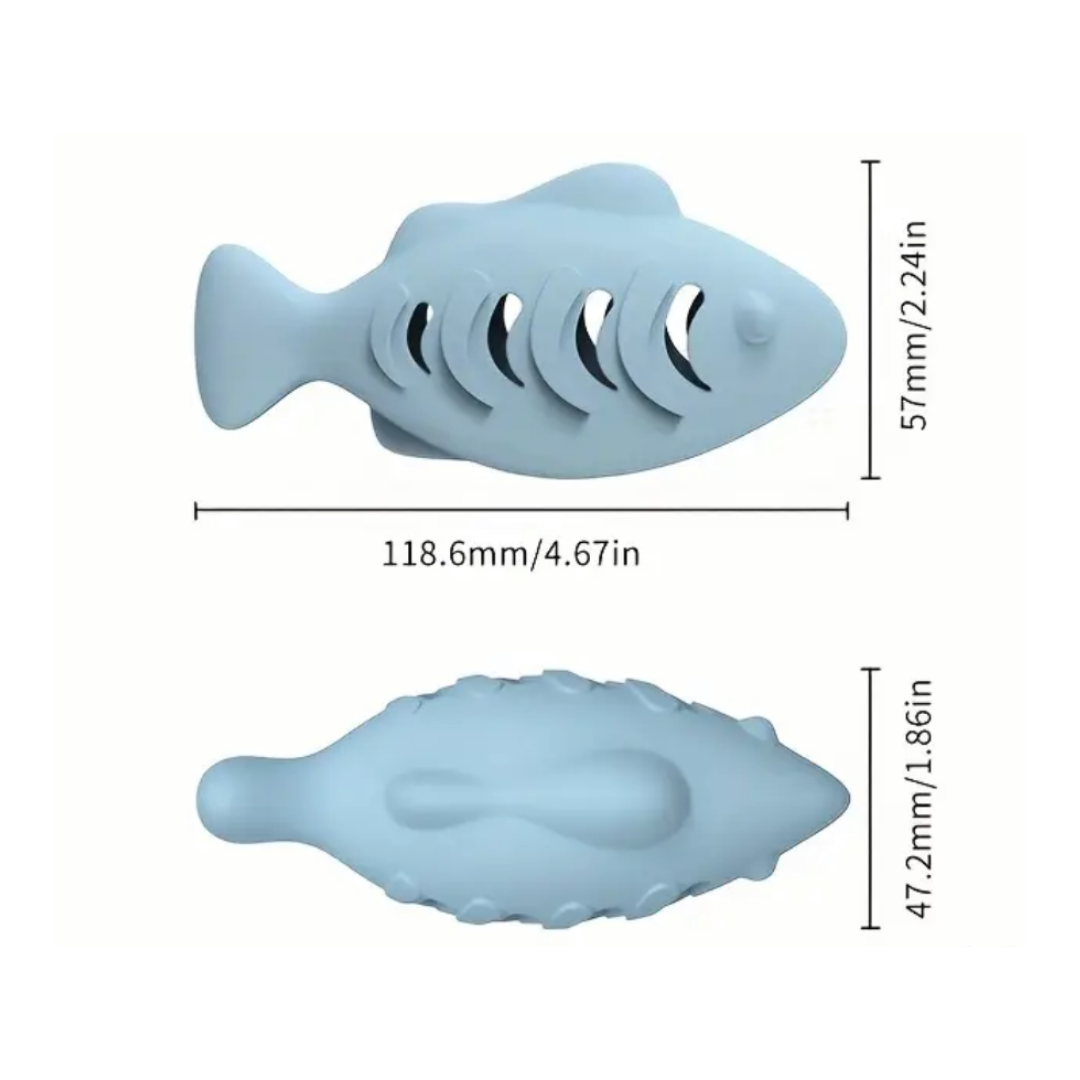 Fish Shaped Cat Feeder/Toy