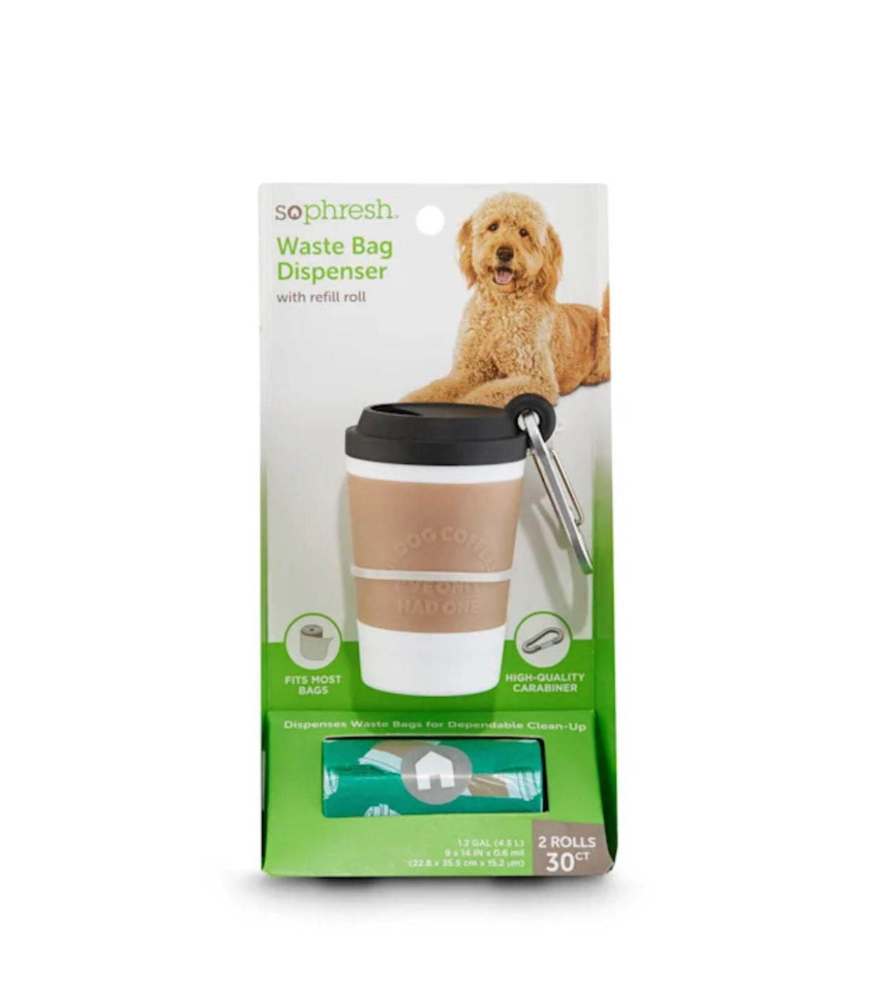 Coffee Cup Dog Waste Bag Dispenser Puppy Paws Coffee Company
