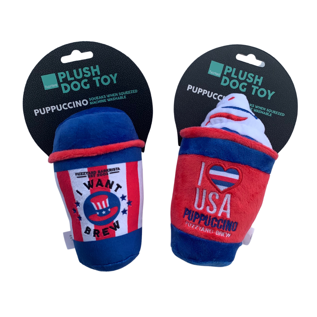 Puppuccino Dog Toy - American
