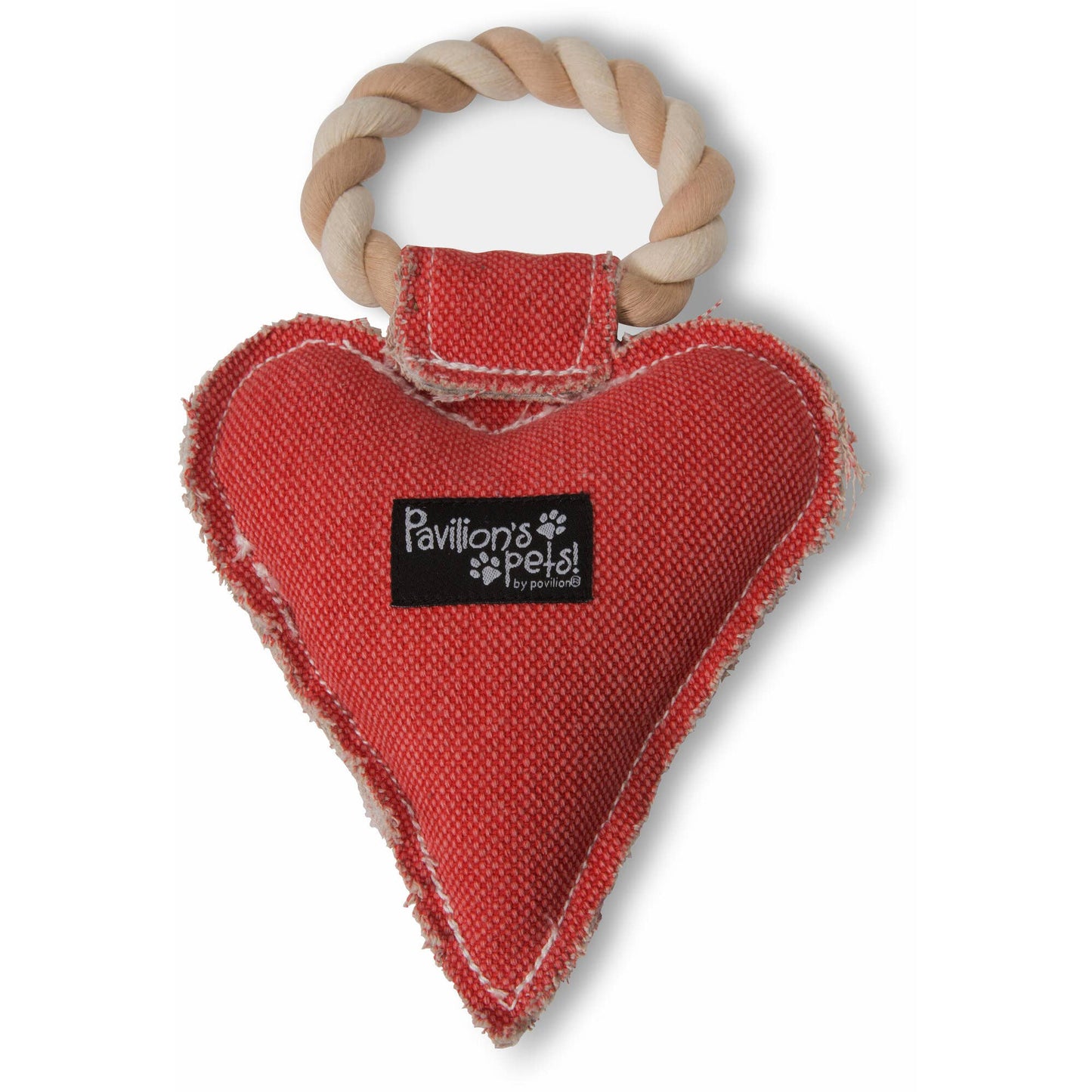 Heart I Woof You - 10" Canvas Rope (Dog Toy)