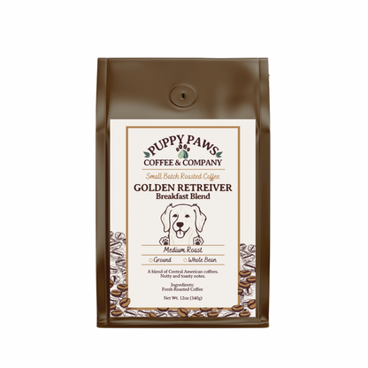 Golden Retriever Breakfast Blend Medium Roast Coffee