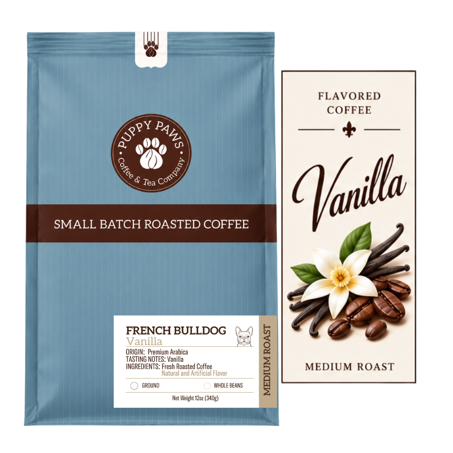 French Bulldog Vanilla (Medium Roast Flavored Coffee)