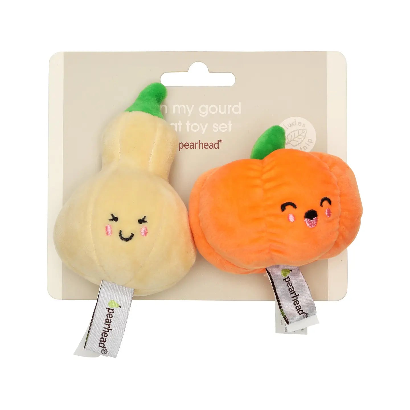 Fall Gourds Cat Toys, Set of 2