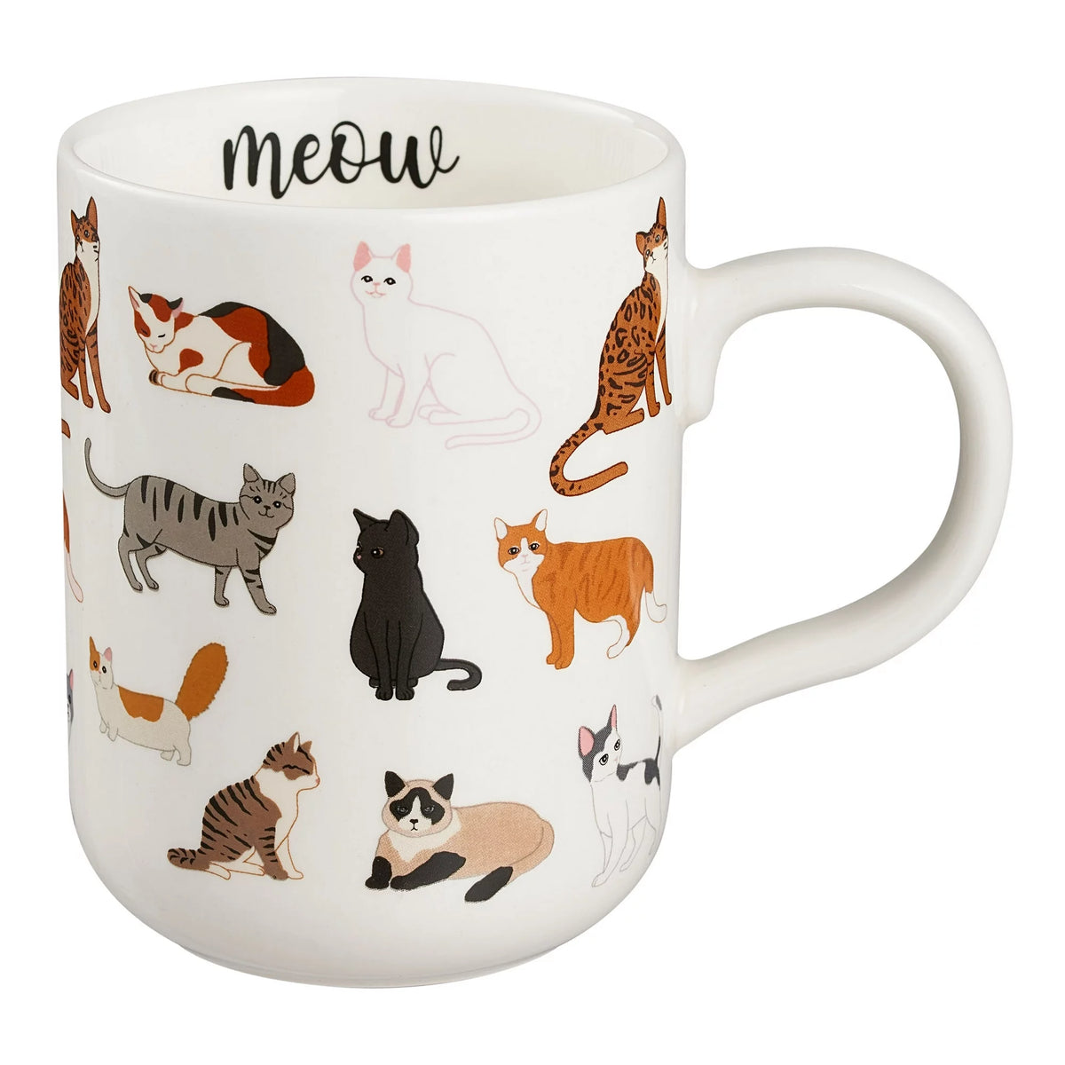 Stoneware Cat Mug
