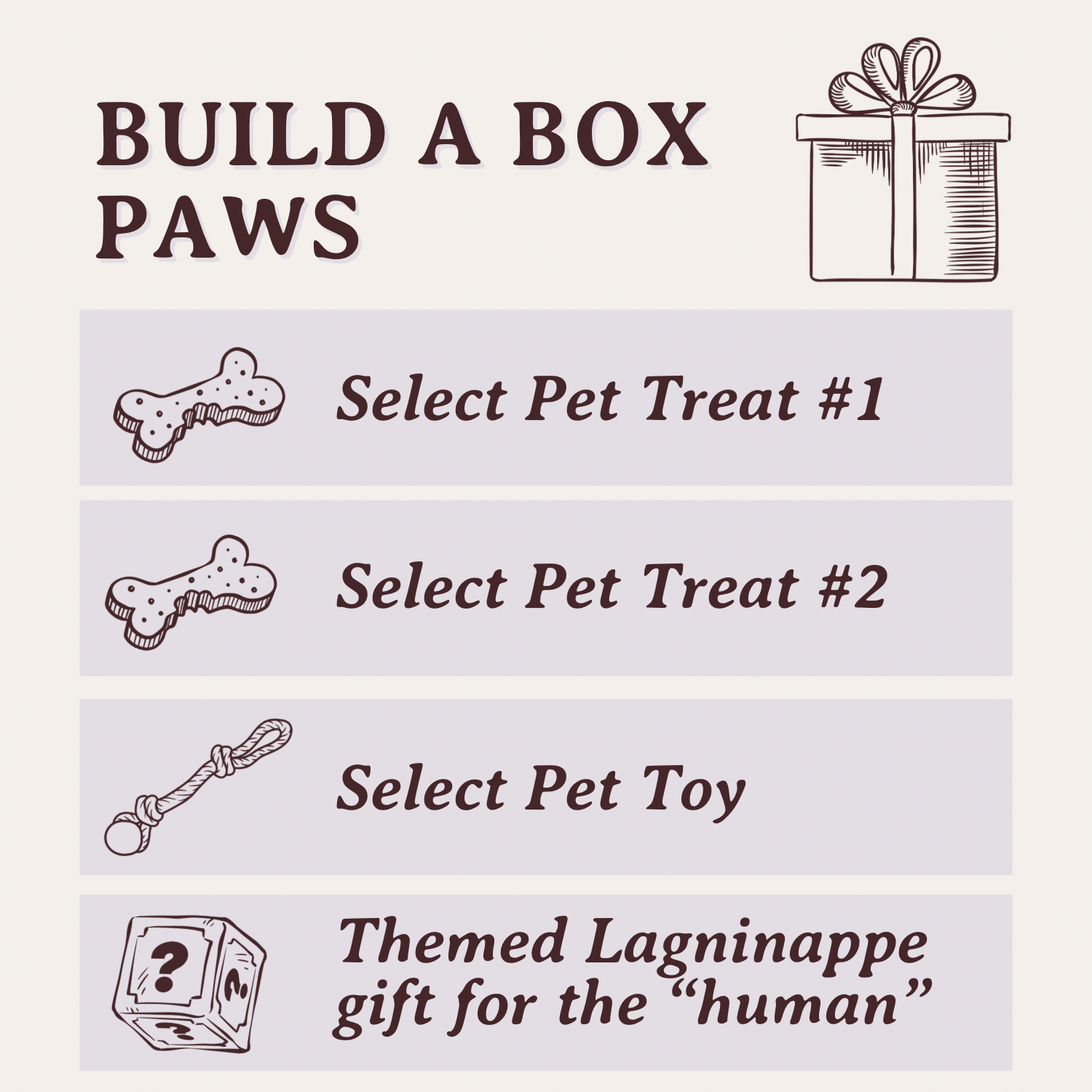 Paws Build Build A Box (Paws) – Puppy Paws Coffee & Company
