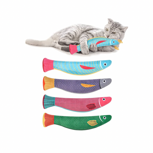Fish catnip toy