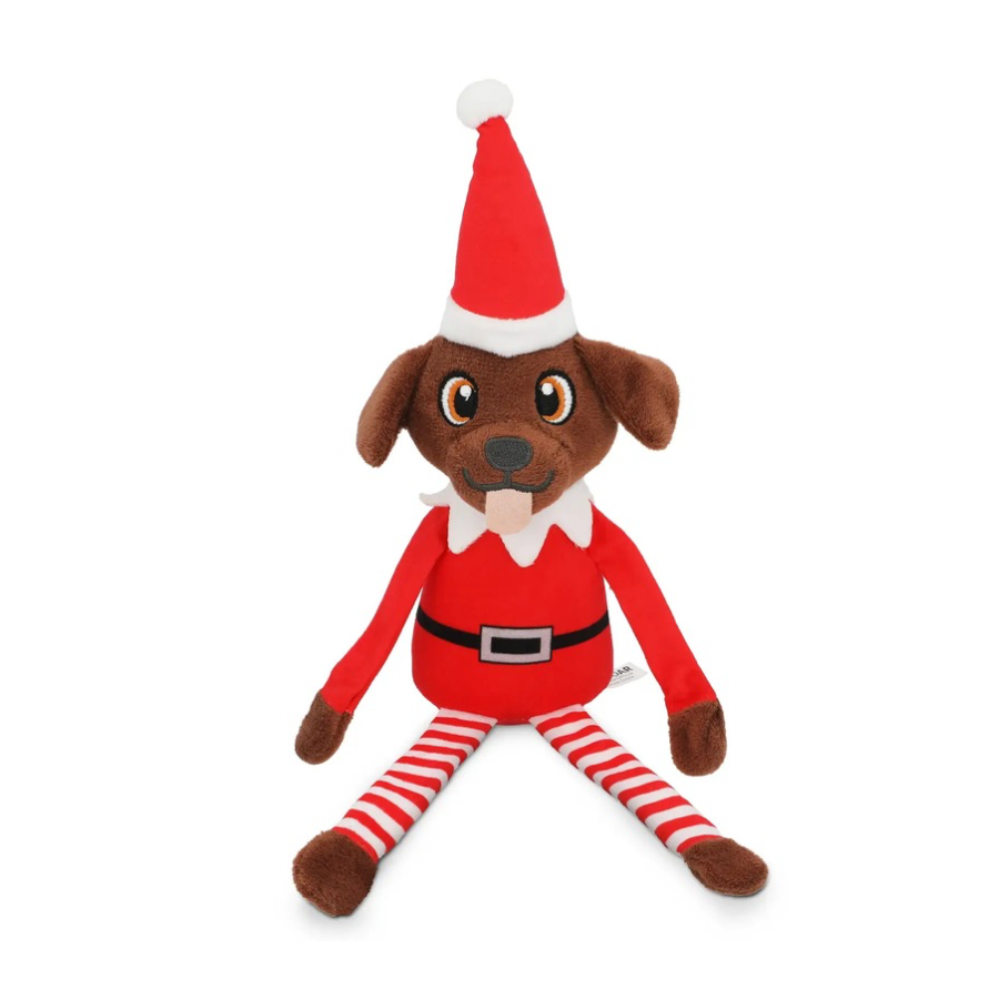 Pooch On A Perch Christmas Dog Squeak and Crinkle Toy