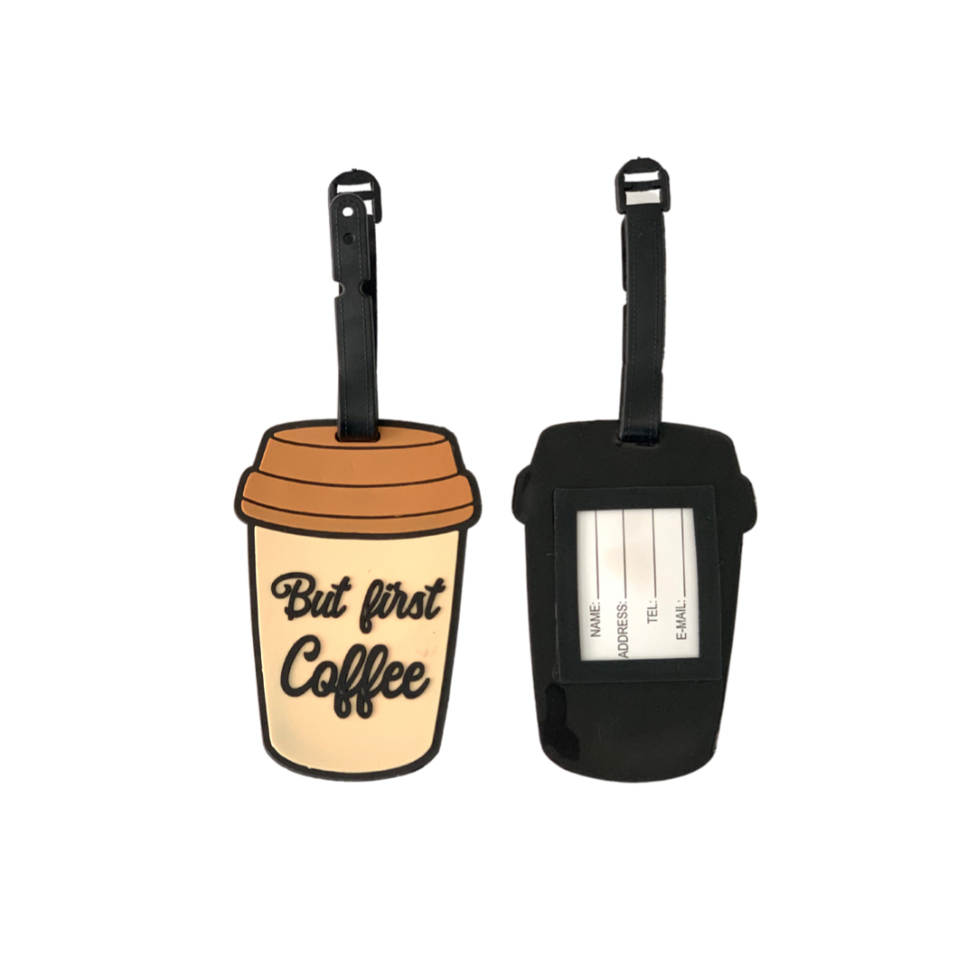 But First Coffee Luggage/Backpack Tag