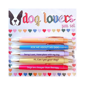 Dog Lovers Set of 5 Pens